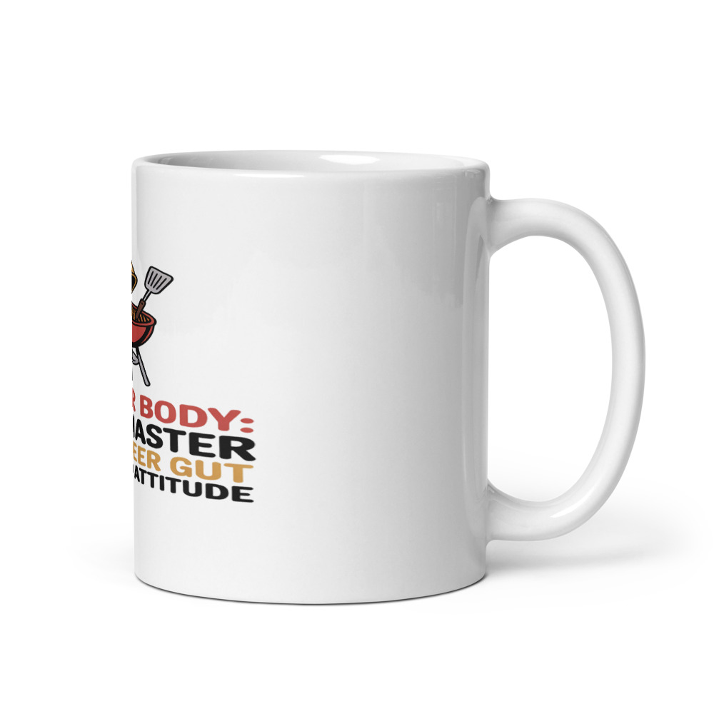 SUMMER BODY: GRILL MASTER WITH A BEER GUT AND A BAD ATTITUDE - mug
