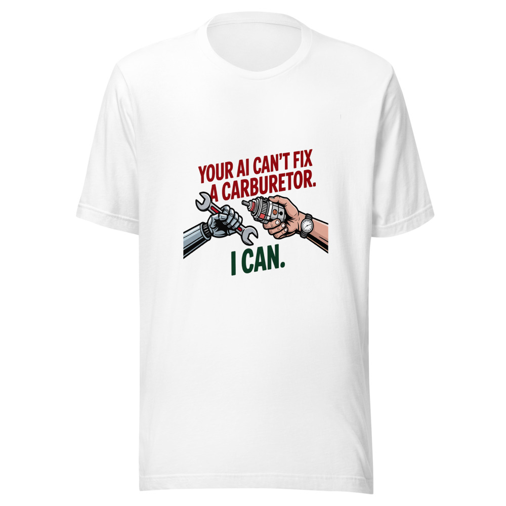 Your AI Can't Fix a Carburetor. I Can. - tshirt