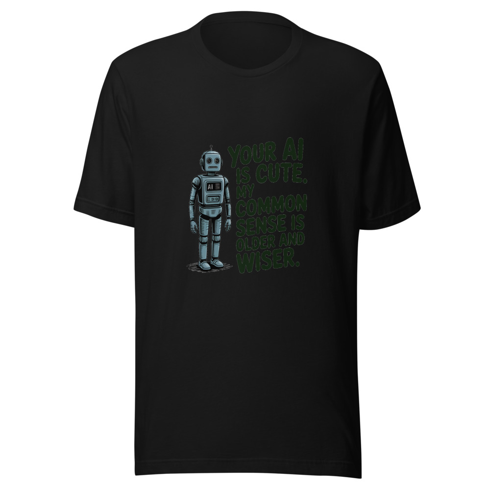 Your AI Is Cute. My Common Sense Is Older and Wiser. - tshirt